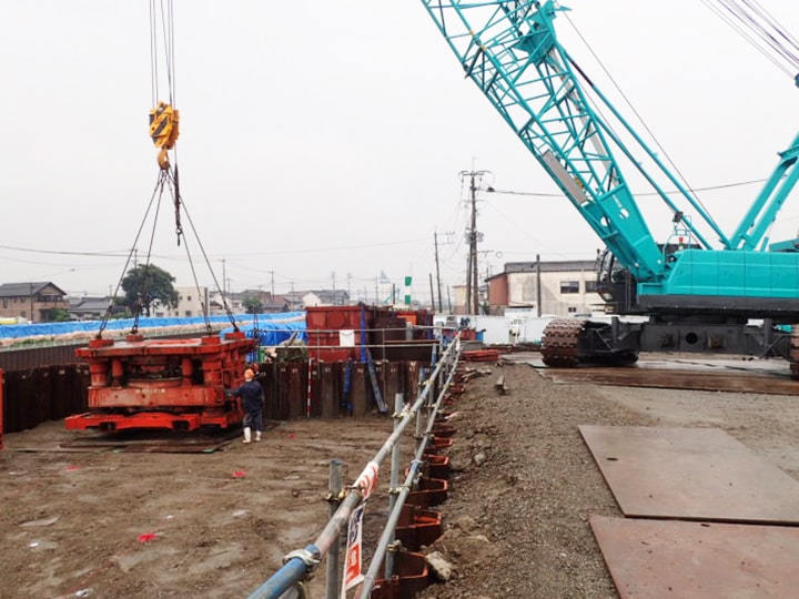 平成26年度　起工第32459-001号　沖端川大門橋Ａ1橋台工事