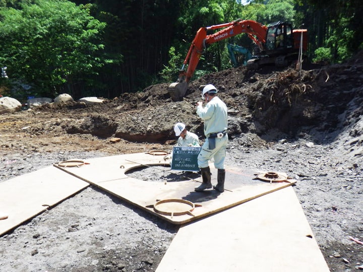 一般県道砂原四方寄線（池上工区）花園高架1号橋下部工（Ｐ4）工事