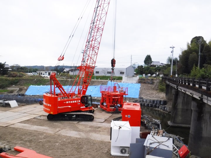 道路メンテナンス事業 囲瀬川線（牛掛橋）橋梁下部工工事